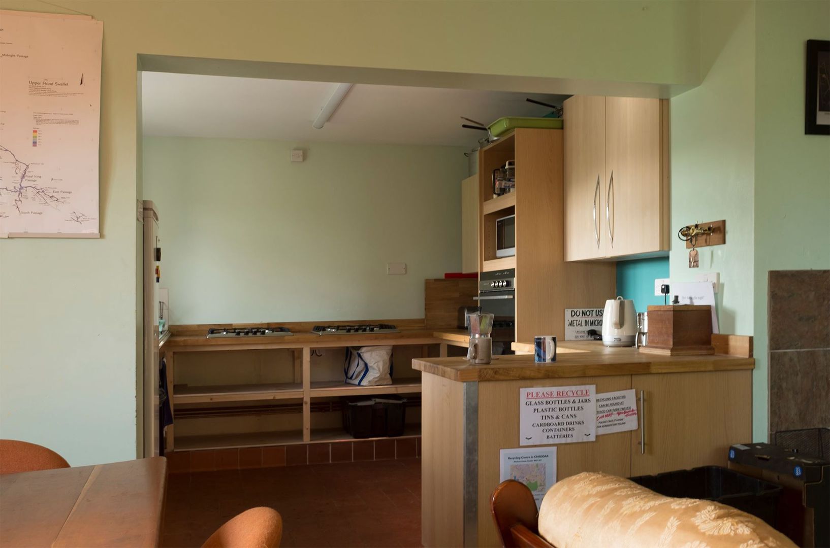 The well-equipped cottage kitchen.