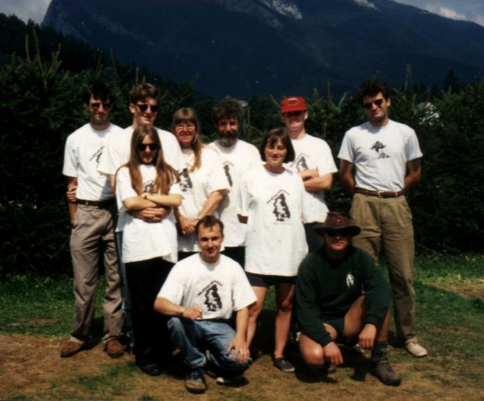 A group of MCG members in Chartreuse France on an expedition  