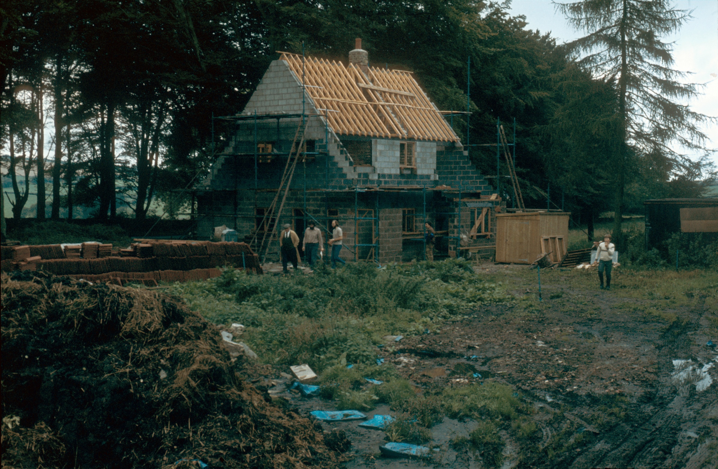 Nordrach Cottage under construction